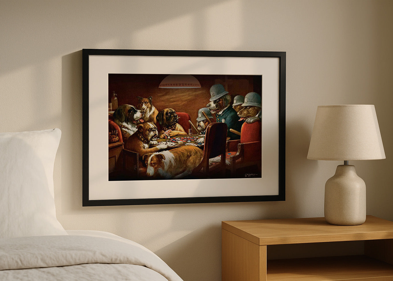 Cuadro ​Perros Jugando al Poker (Cassius Marcellus Coolidge)