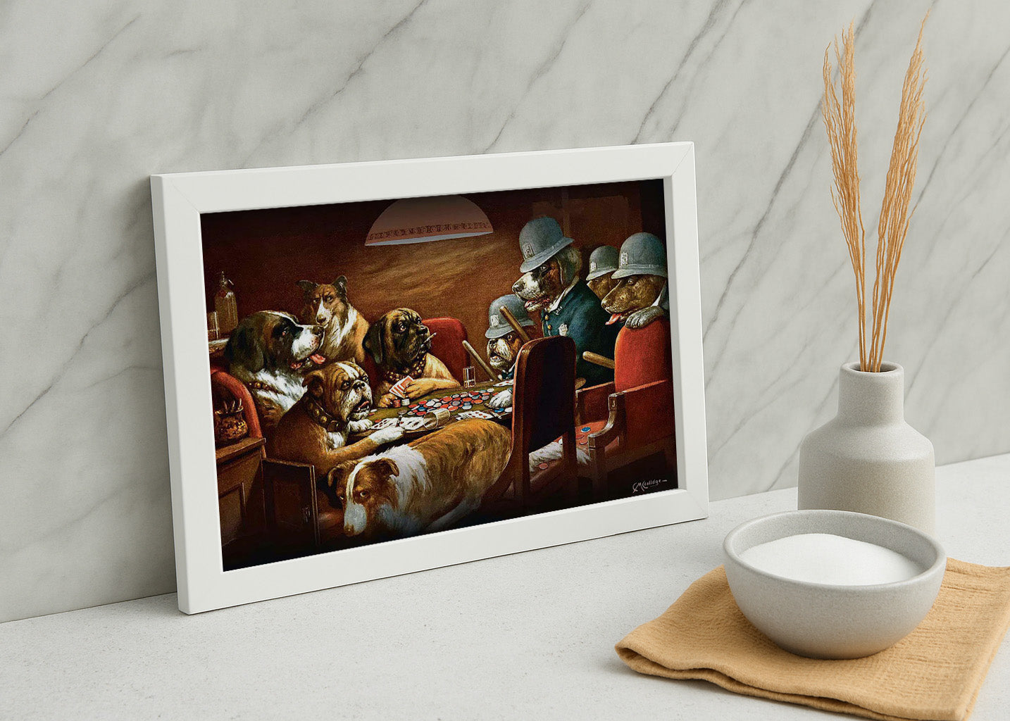 Cuadro ​Perros Jugando al Poker (Cassius Marcellus Coolidge)