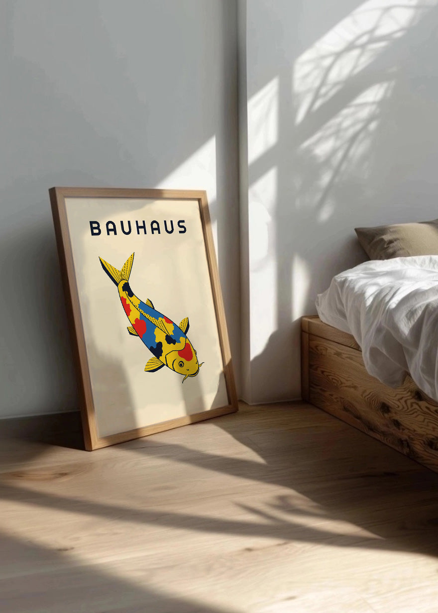 Cuadro Pez Koi Bauhaus