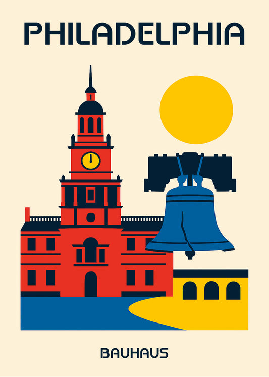 Cuadro Philadelphia Poster Bauhaus