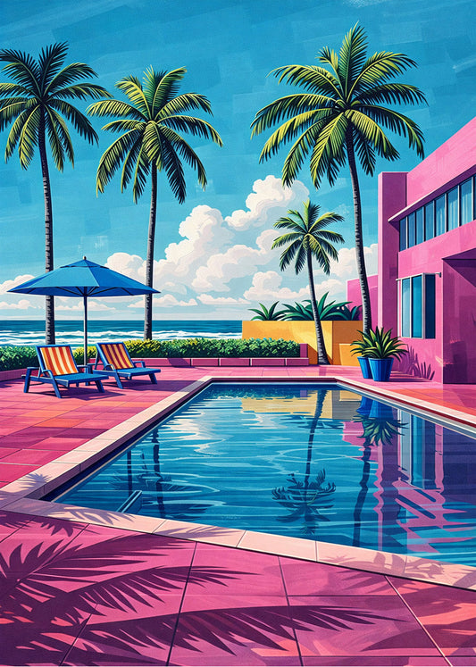 Cuadro Piscina chic
