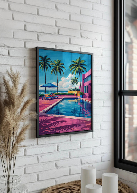 Cuadro Piscina chic
