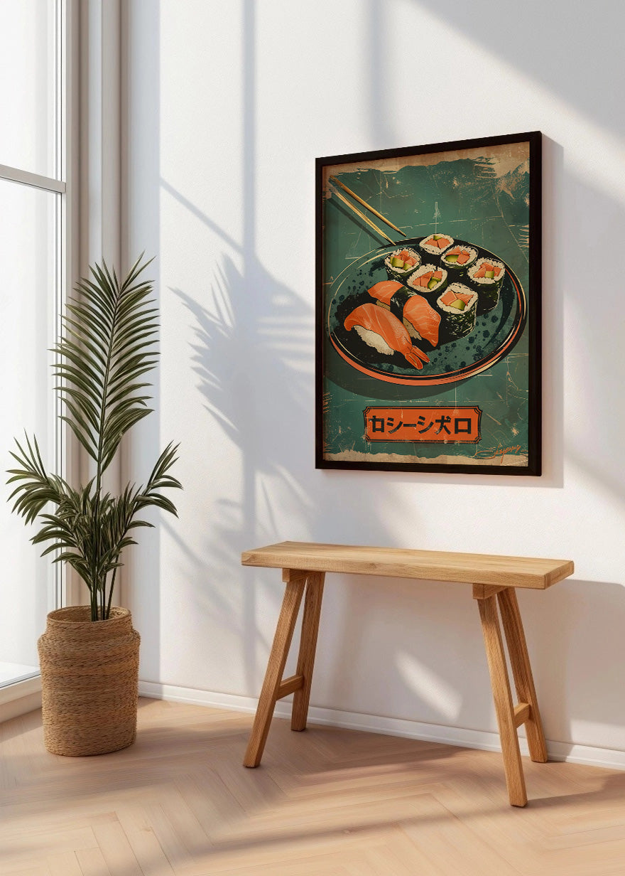 Cuadro ​Plato de shushi restaurante