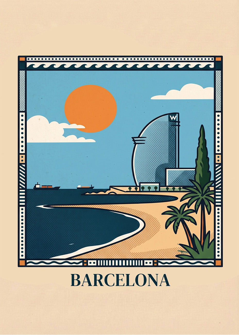 Cuadro Playa de Barcelona - Summer