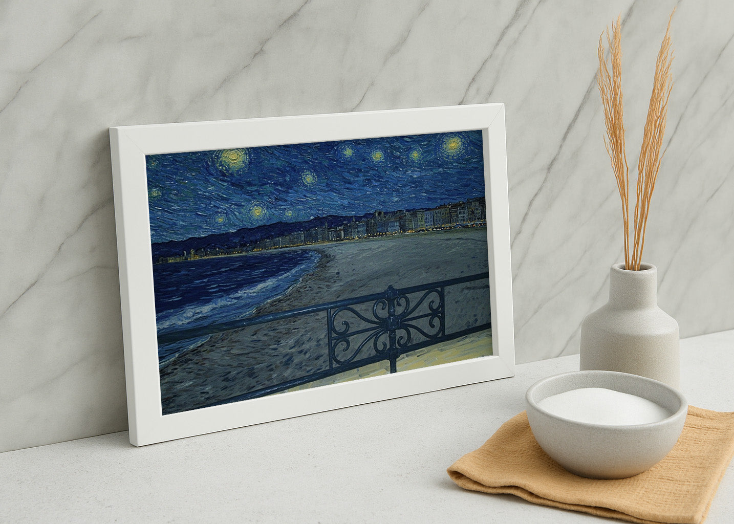 Cuadro ​Playa de Santander El Sardinero - Van Gogh