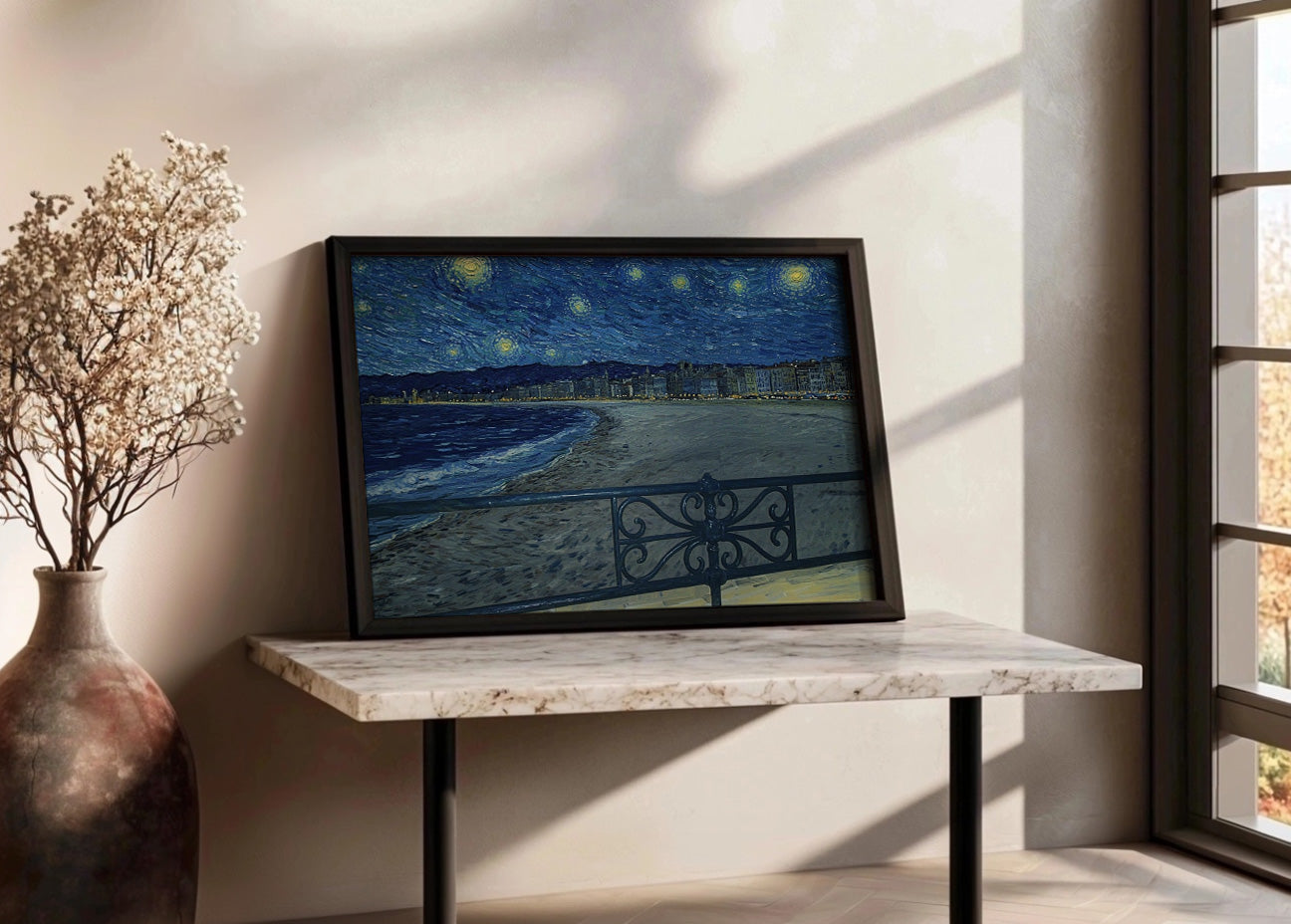 Cuadro ​Playa de Santander El Sardinero - Van Gogh