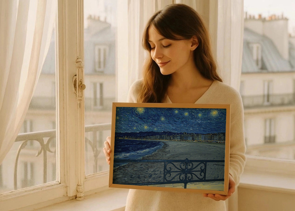 Cuadro ​Playa de Santander El Sardinero - Van Gogh