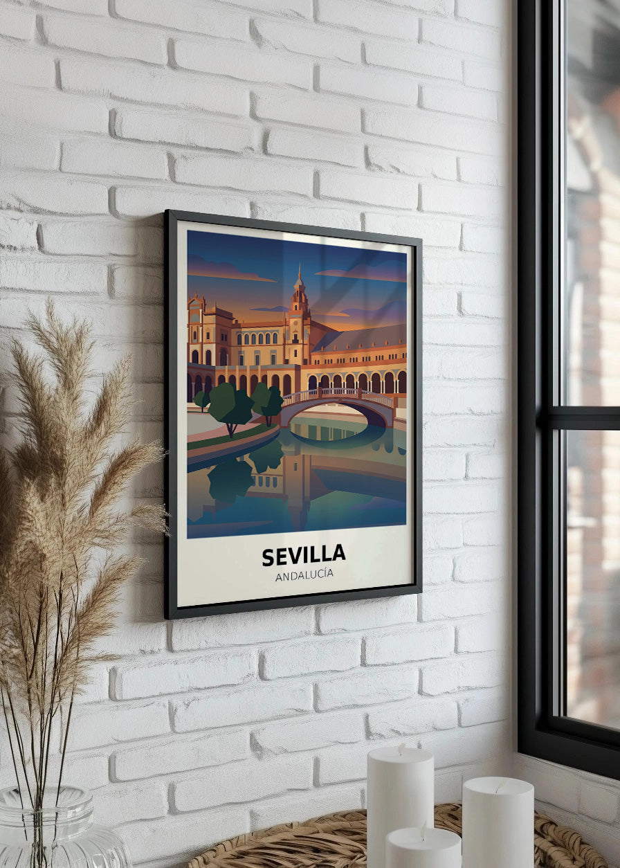 Cuadro Plaza España de Sevilla - Poster