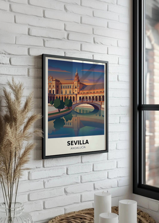 Cuadro Plaza España de Sevilla - Poster