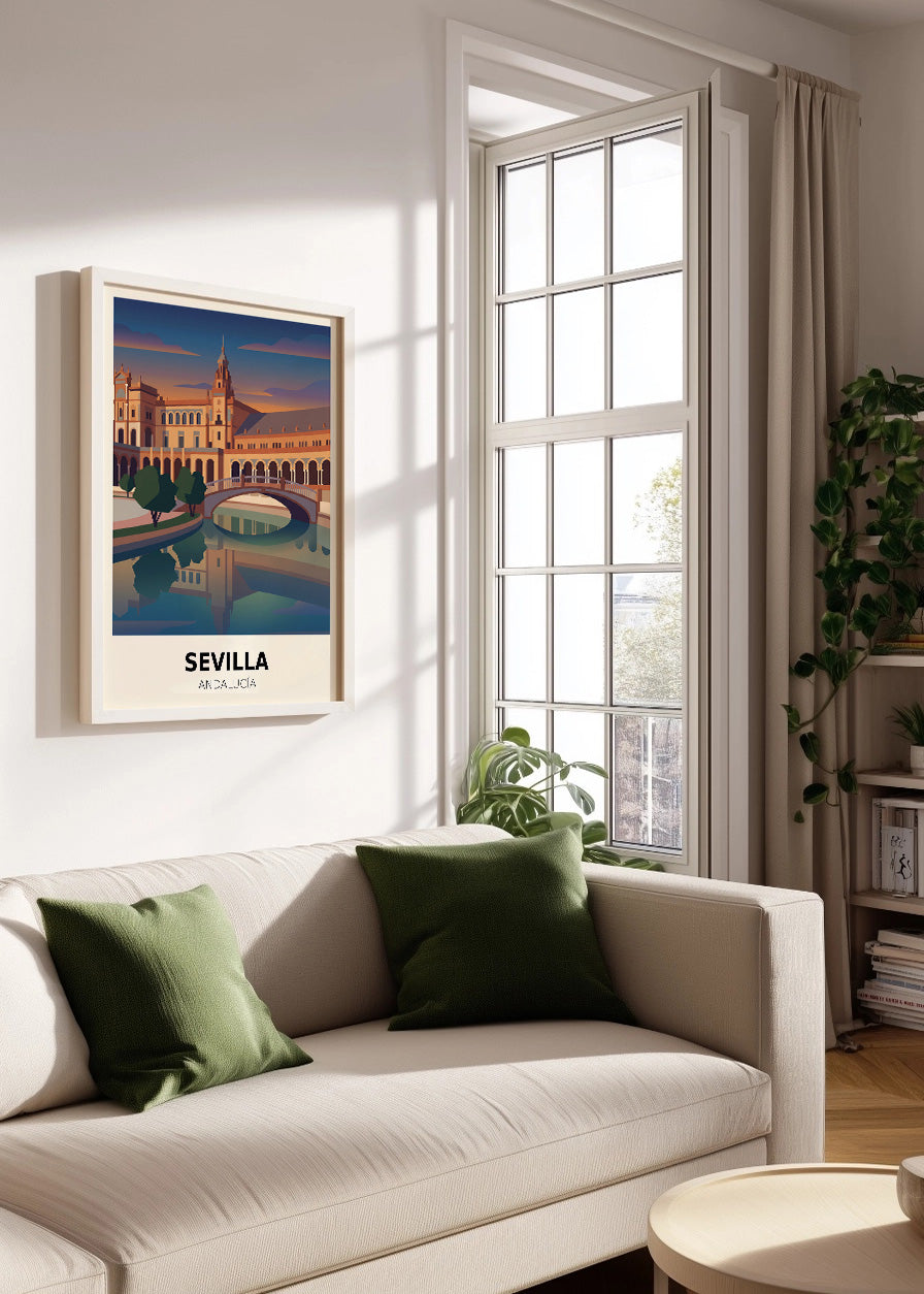 Cuadro Plaza España de Sevilla - Poster