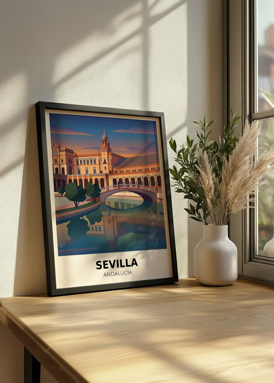 Cuadro Plaza España de Sevilla - Poster