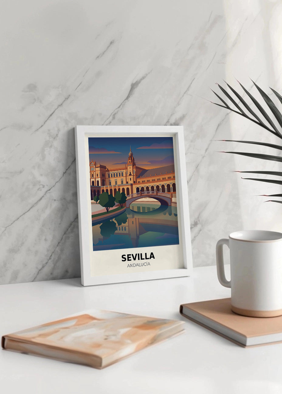 Cuadro Plaza España de Sevilla - Poster
