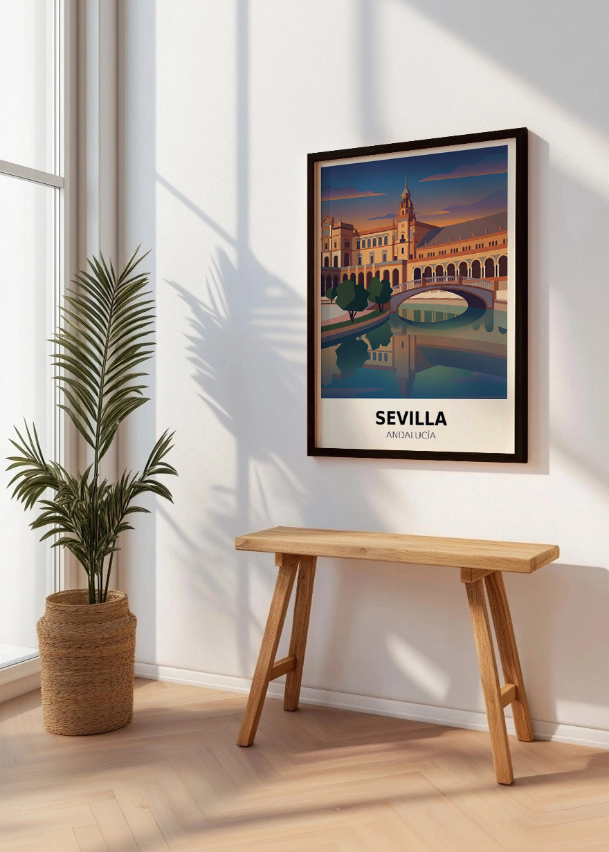 Cuadro Plaza España de Sevilla - Poster
