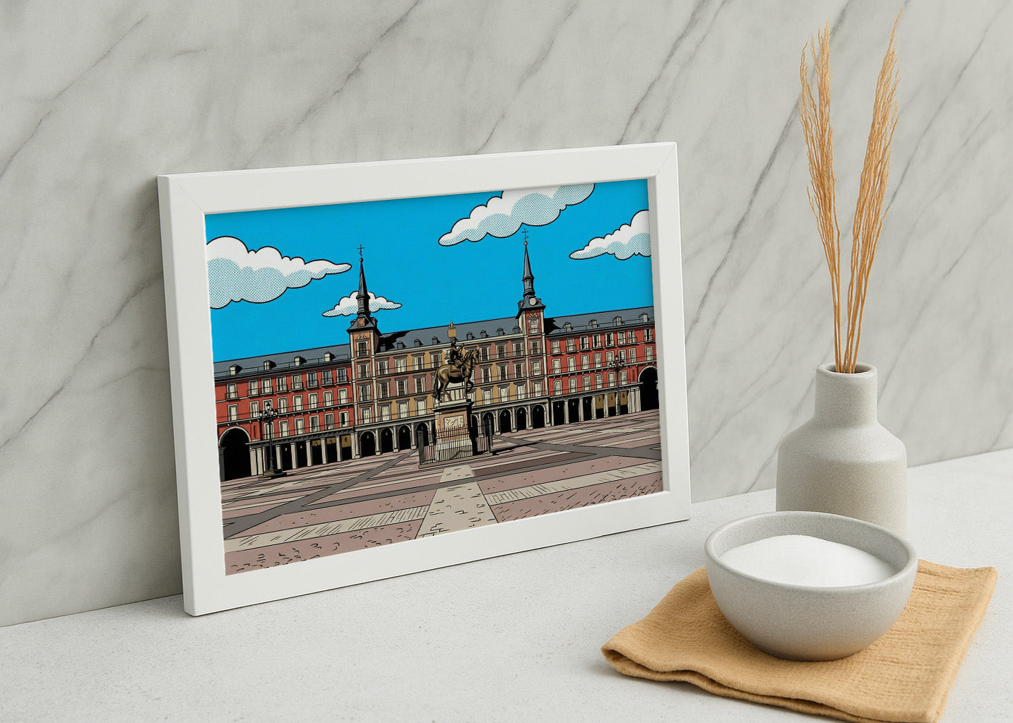 Cuadro Plaza Mayor de Madrid - Cómic