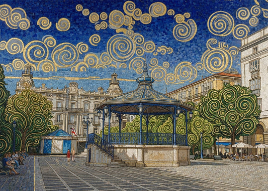 Cuadro Plaza Pombo - Art Nouveau