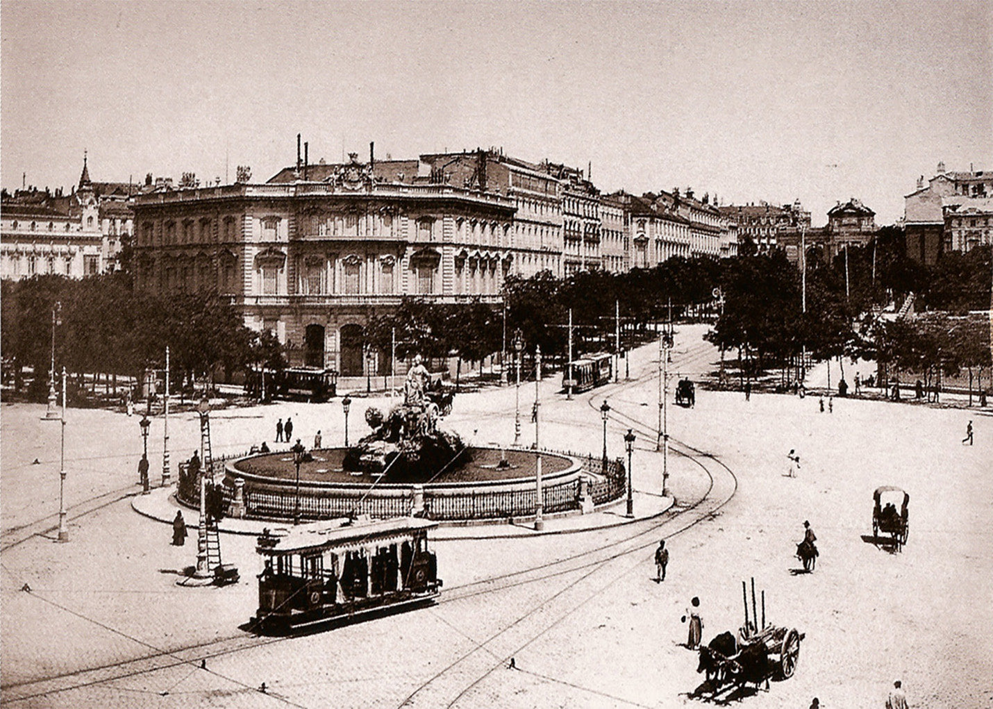 Cuadro Plaza de Cibeles en 1890 (CC)