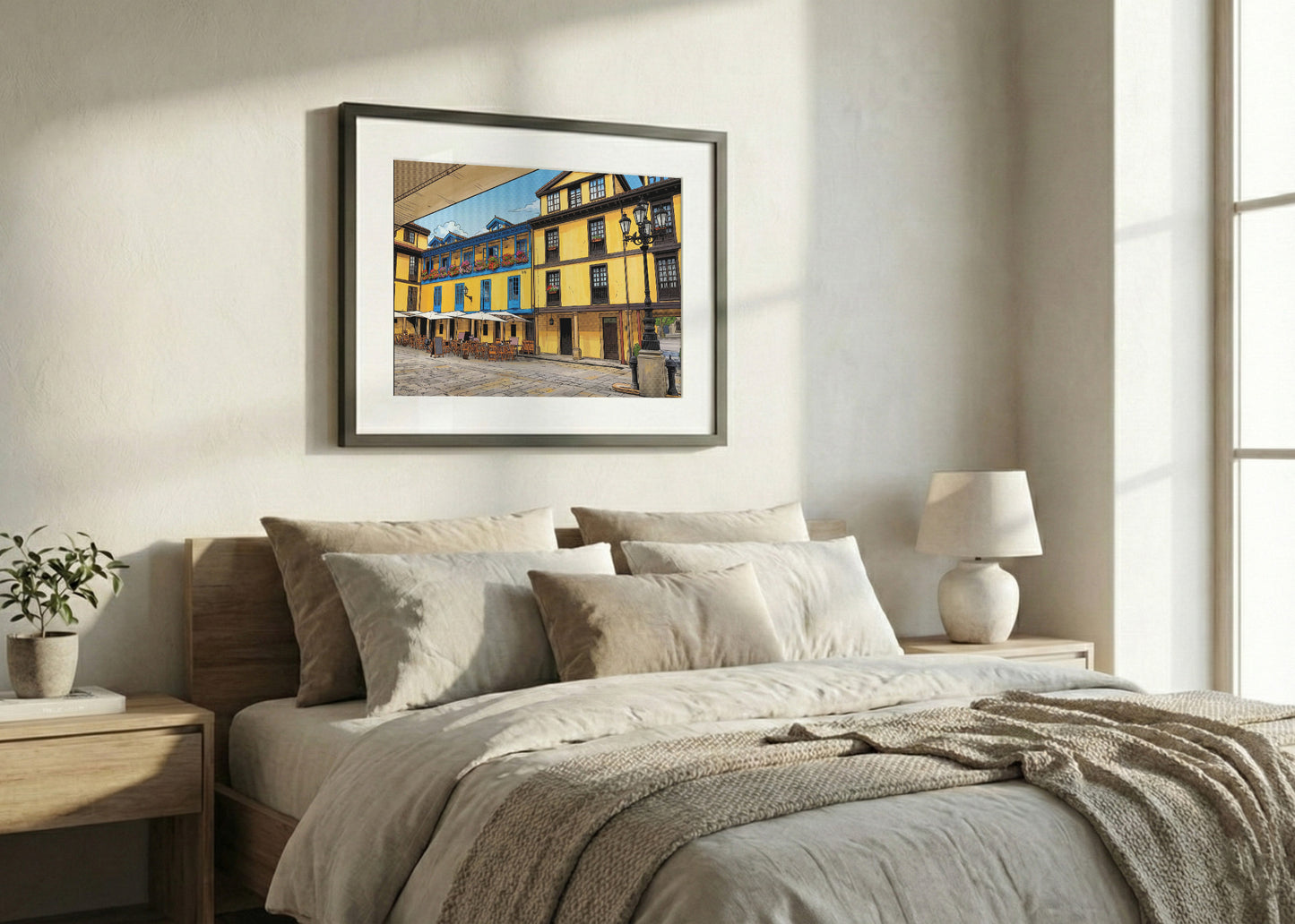 Cuadro Plaza del Fontán - Cómic