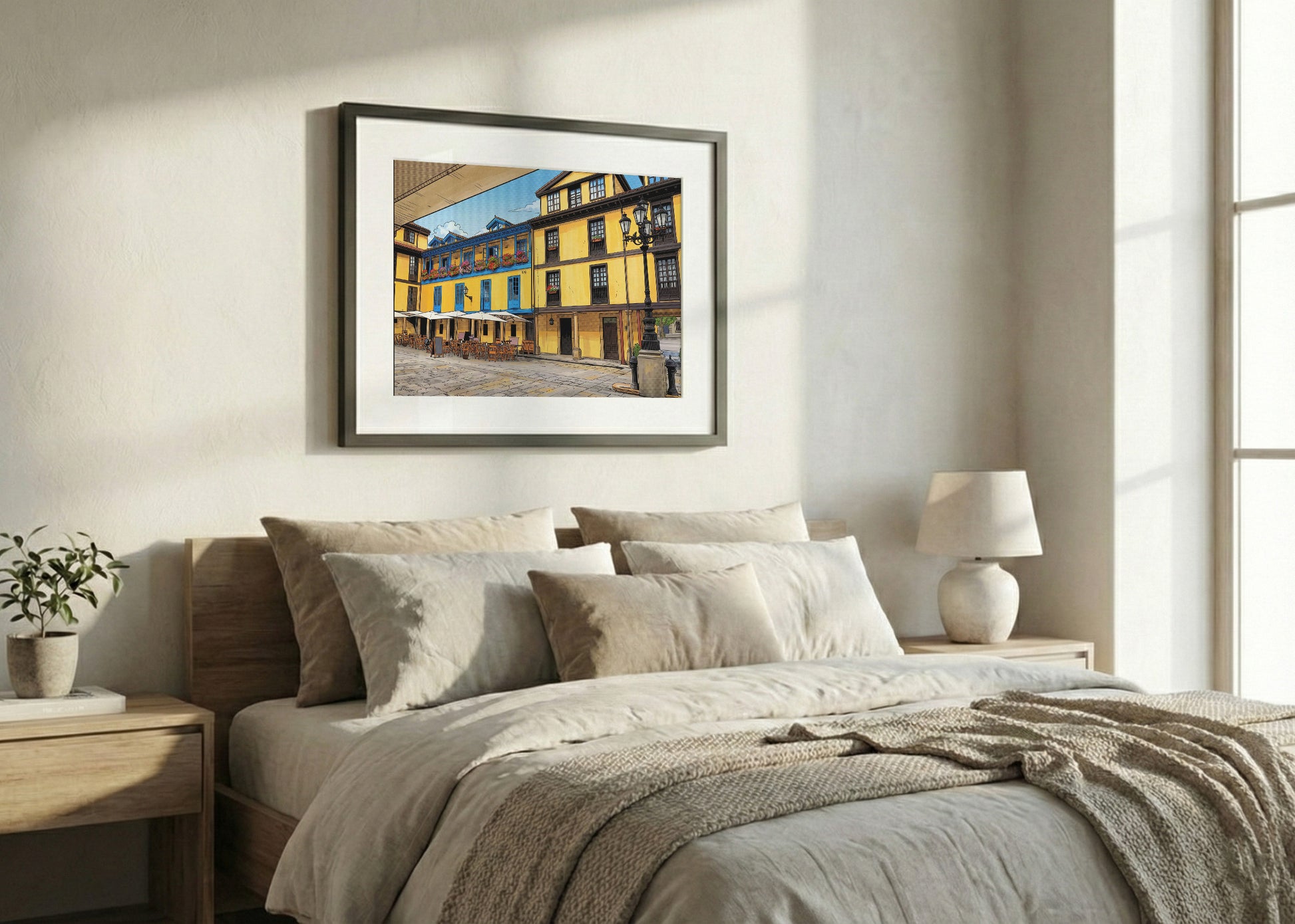 Cuadro Plaza del Fontán - Cómic