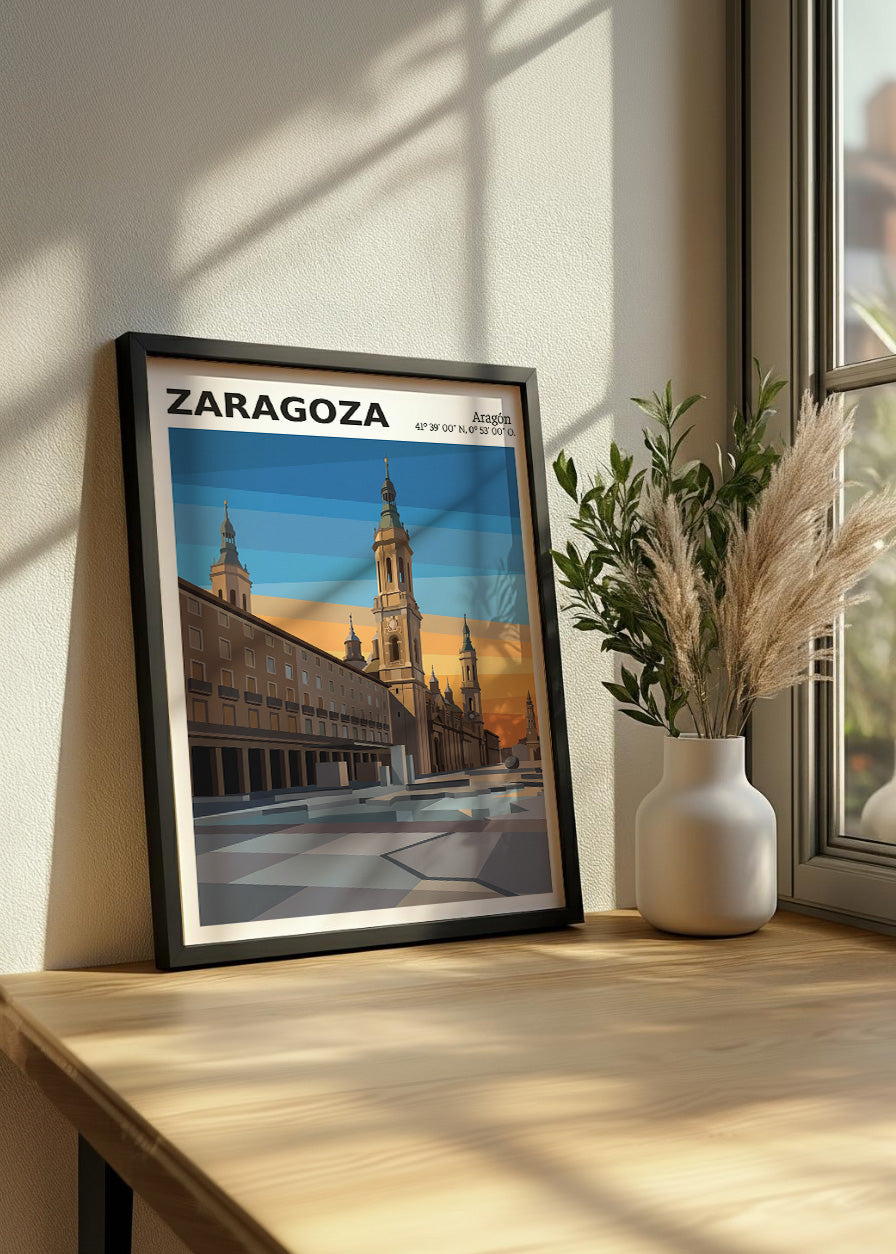 Cuadro Plaza del Pilar de Zaragoza - Coord