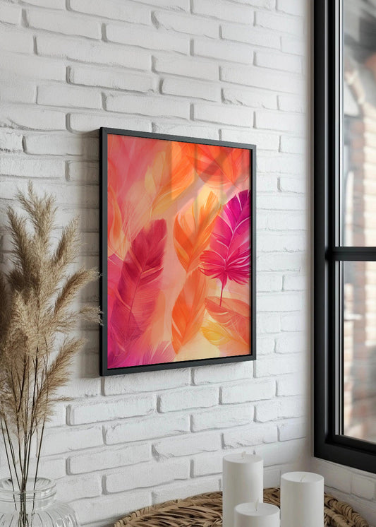 Cuadro Plumas cálidas