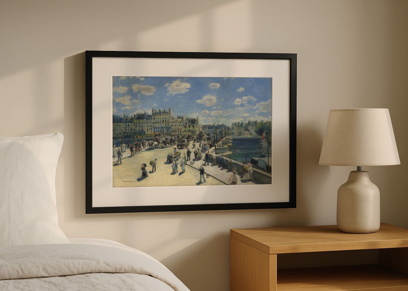 Cuadro ​Pont Neuf Paris 1872 (Renoir)