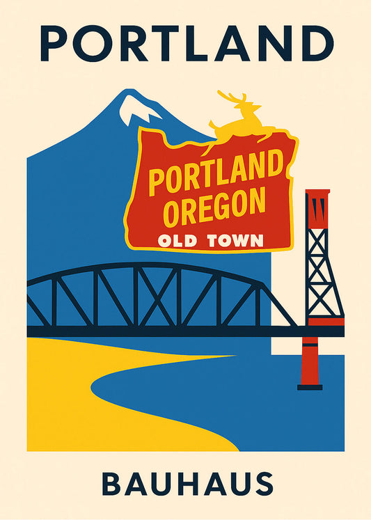 Cuadro Portland Poster Bauhaus