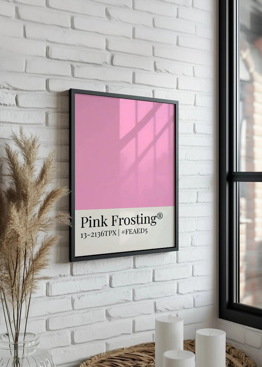 Cuadro Poster rosa glaseado