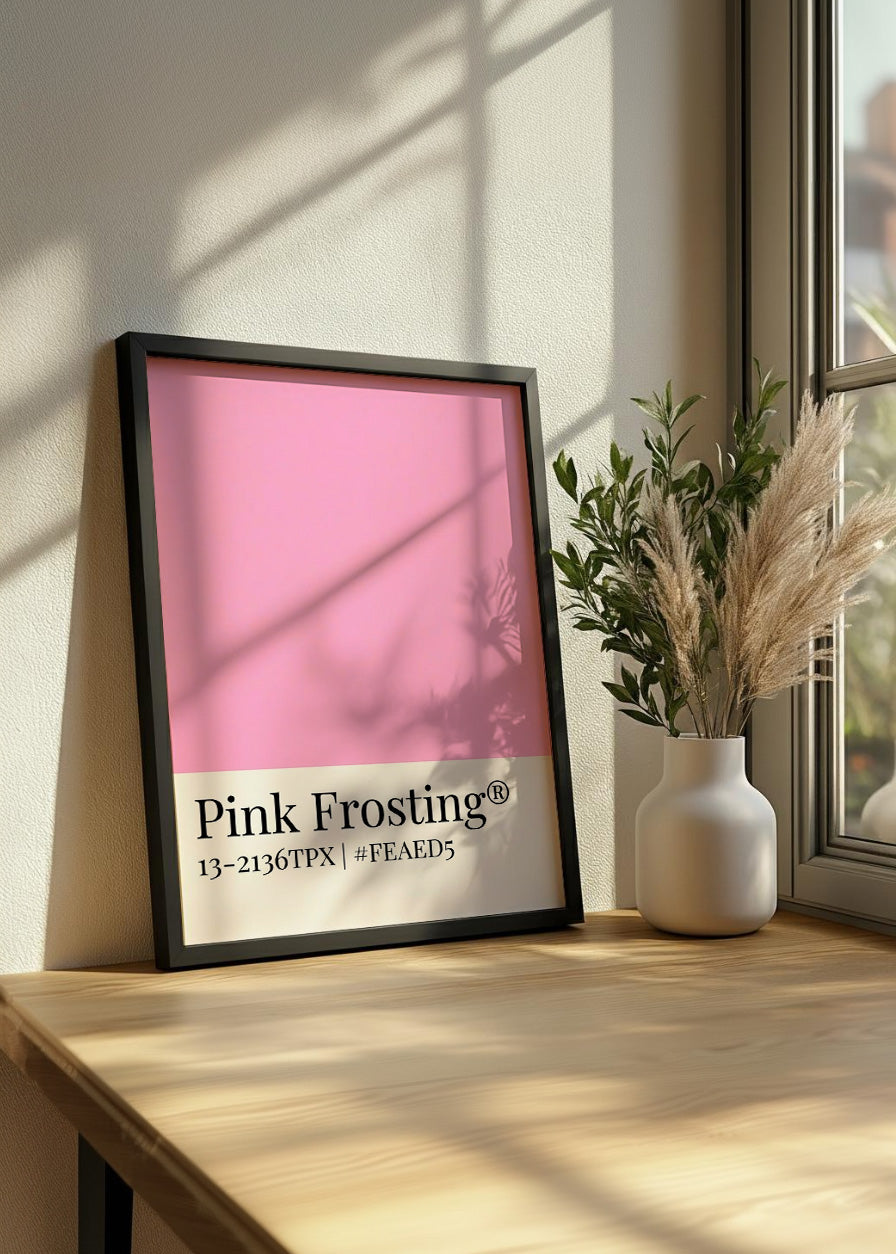 Cuadro Poster rosa glaseado