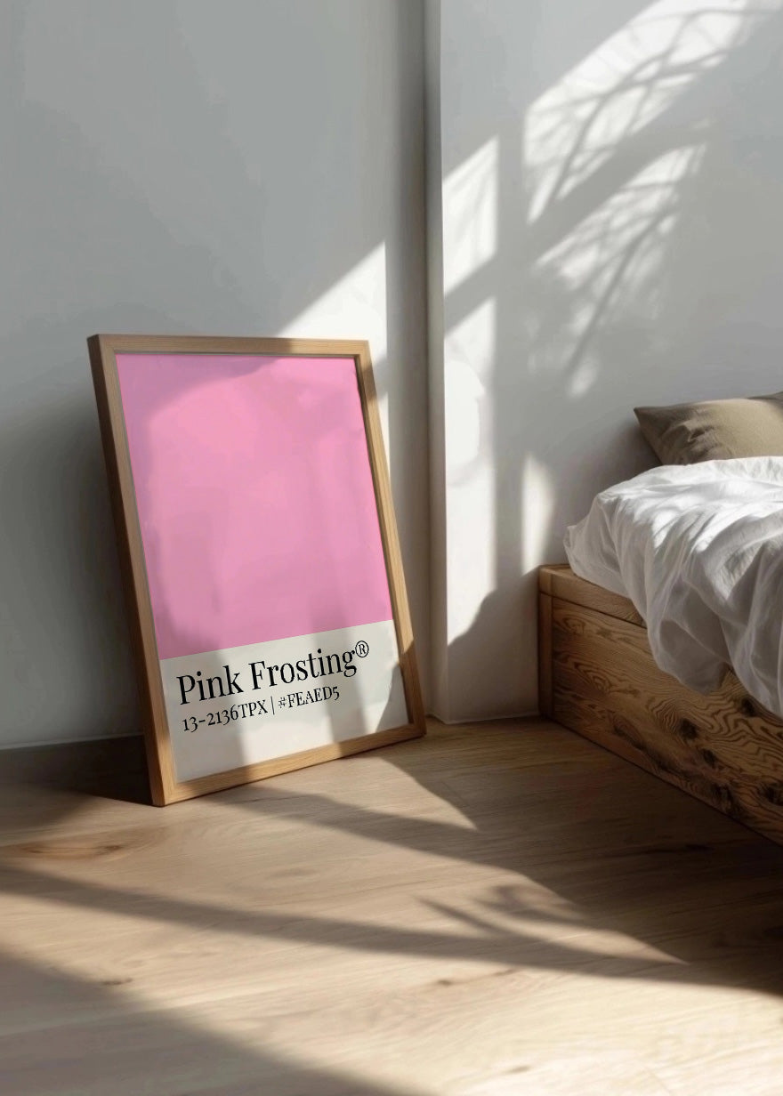 Cuadro Poster rosa glaseado