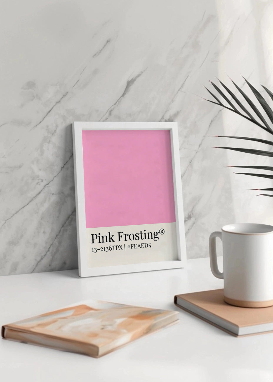 Cuadro Poster rosa glaseado