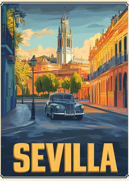 Cuadro ​Poster vintage de Sevilla