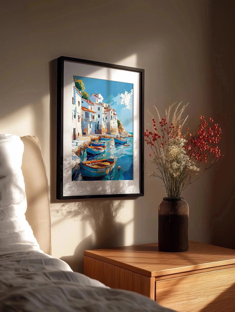 Cuadro ​Pueblo mediterráneo