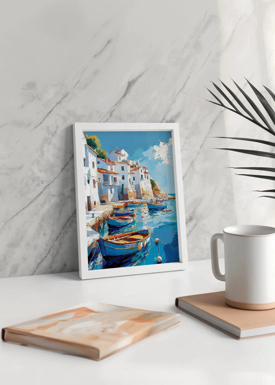 Cuadro ​Pueblo mediterráneo