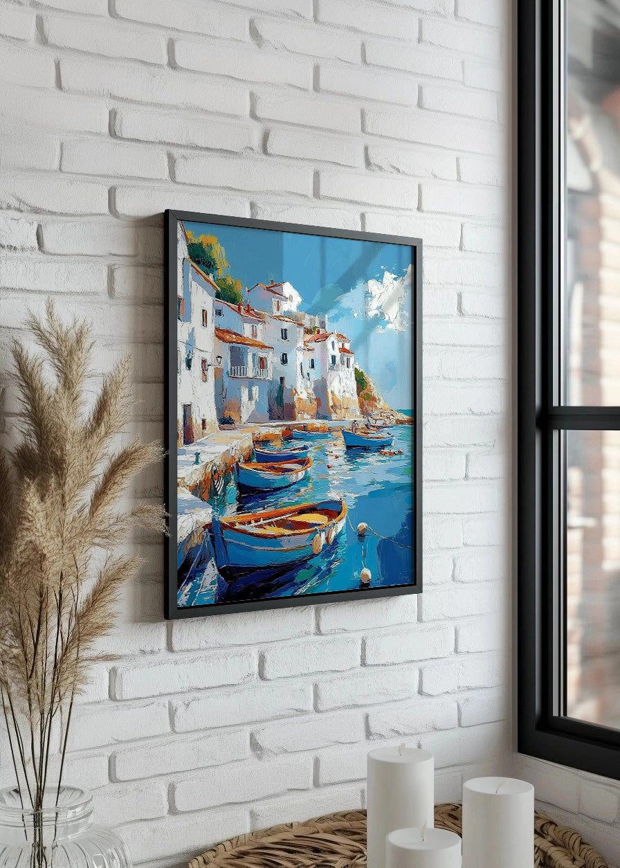 Cuadro ​Pueblo mediterráneo