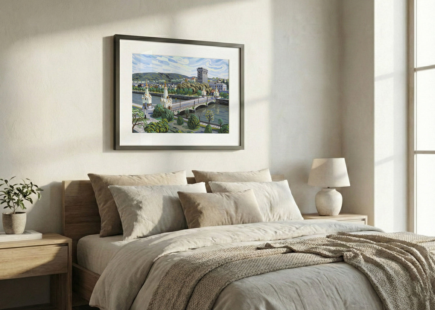 Cuadro Puente de María Cristina estilo Van Gogh