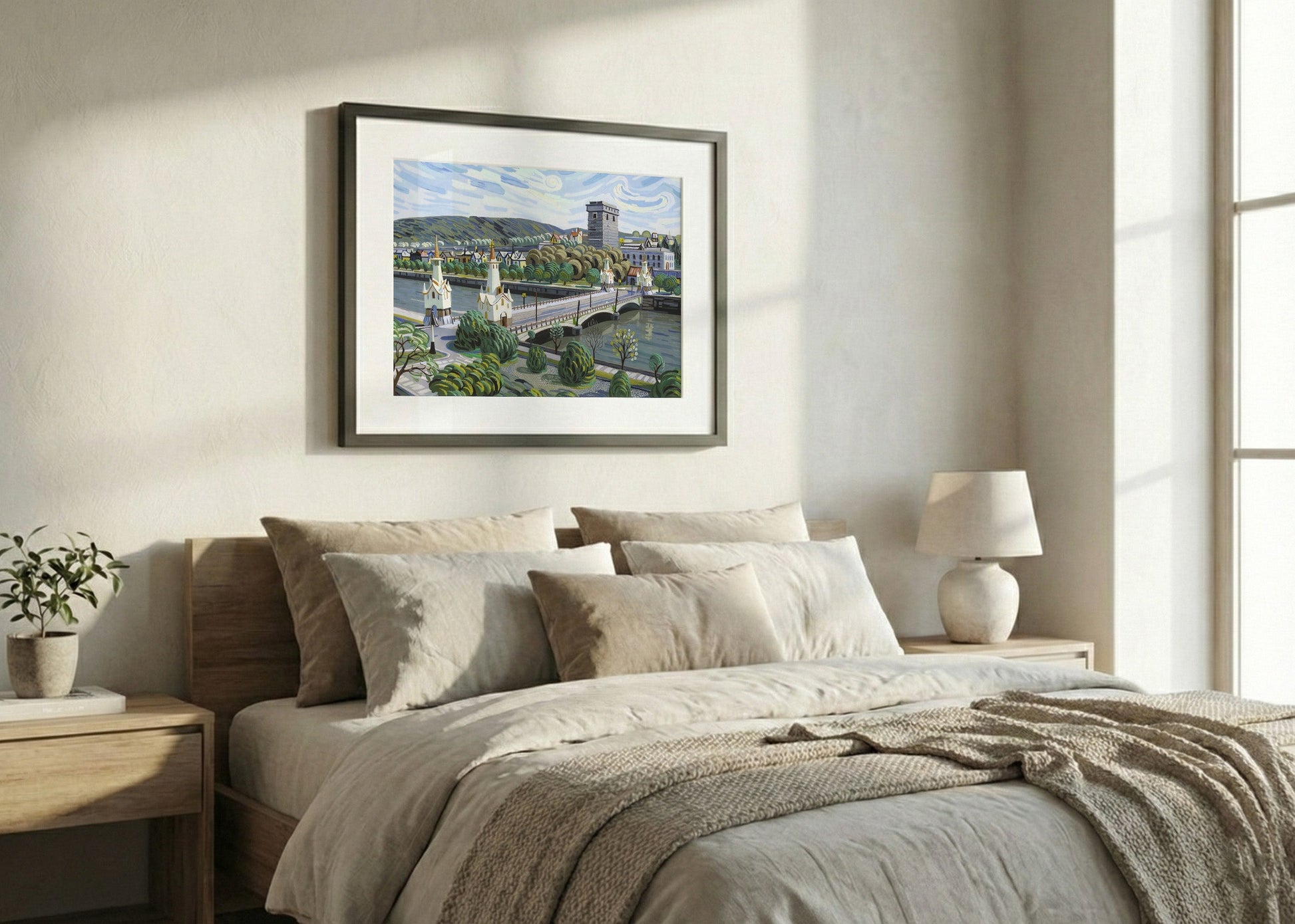 Cuadro Puente de María Cristina estilo Van Gogh