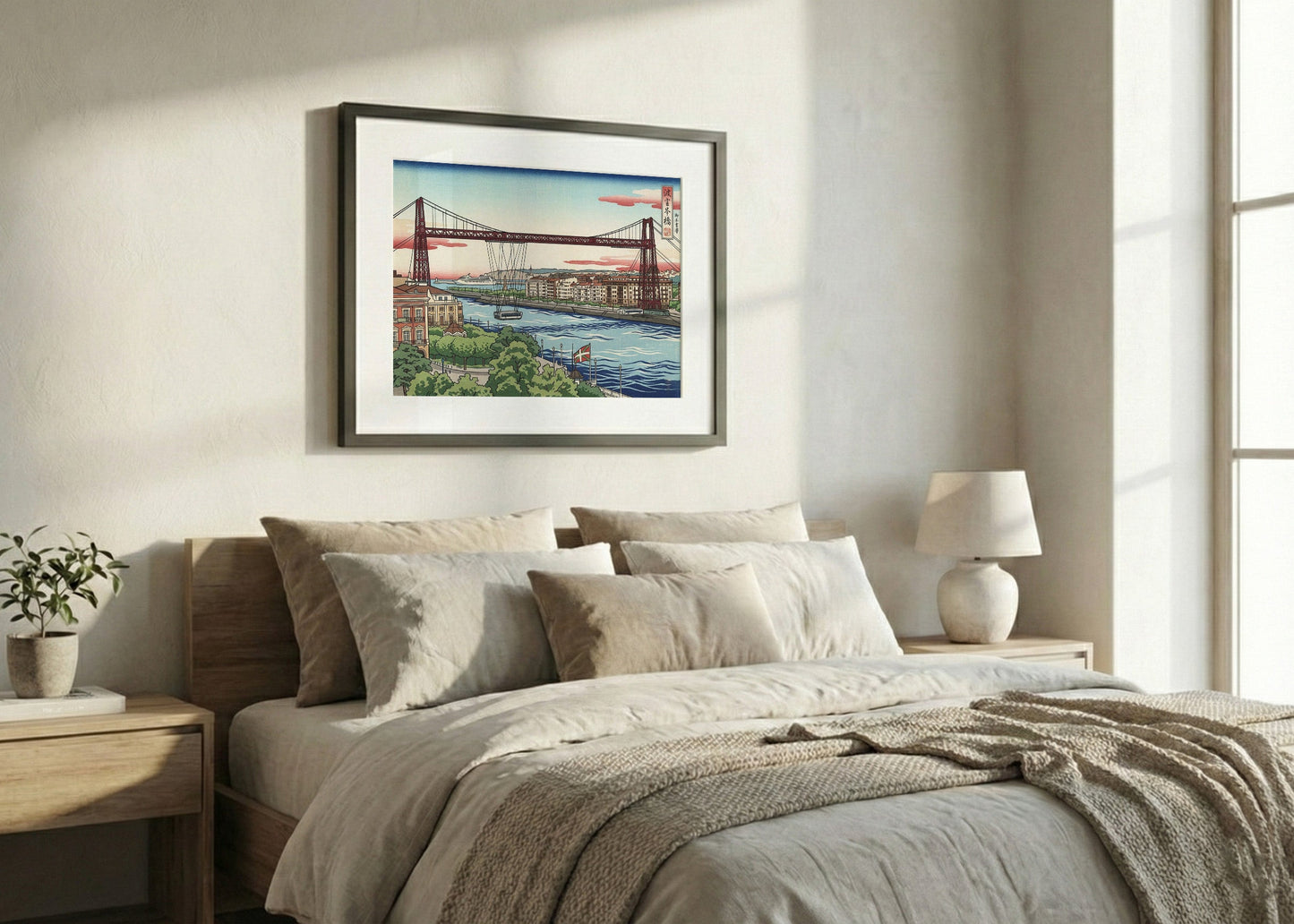Cuadro Puente de Vizcaya - Arte japonés
