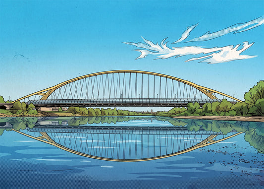 Cuadro Puente del Tercer Milenio - Cómic