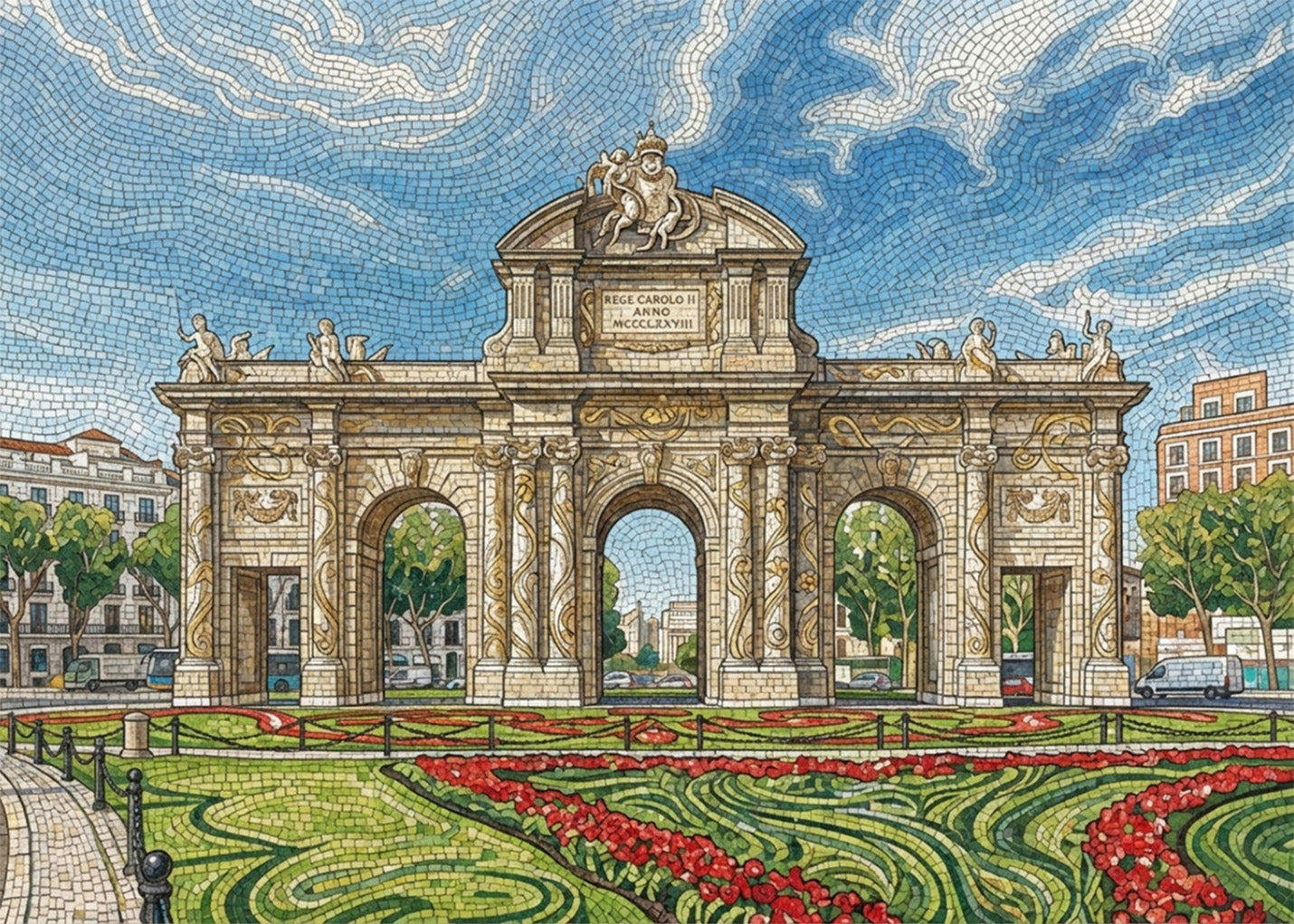 Cuadro Puerta de Alcalá - Art Nouveau