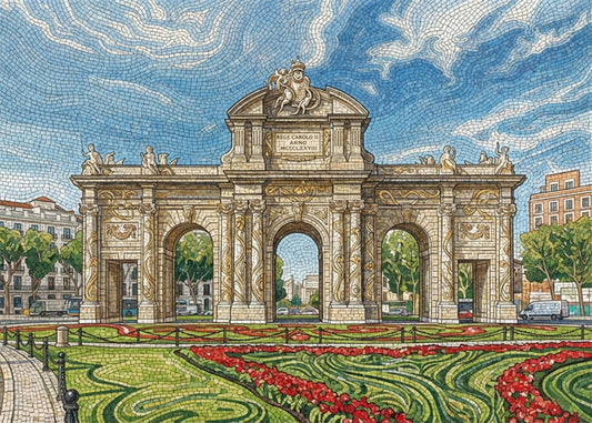 Cuadro Puerta de Alcalá - Art Nouveau