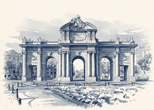 Cuadro Puerta de Alcalá - Azul