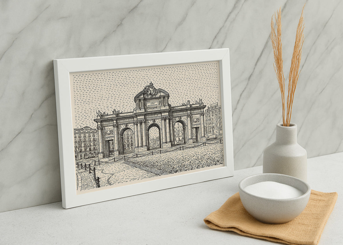 Cuadro Puerta de Alcalá - Beige