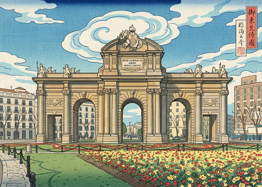 Cuadro Puerta de Alcalá - Japonés