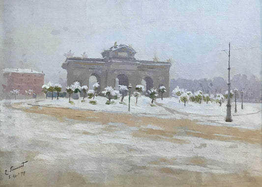 Cuadro Puerta de Alcalá (Enrique Simonet)