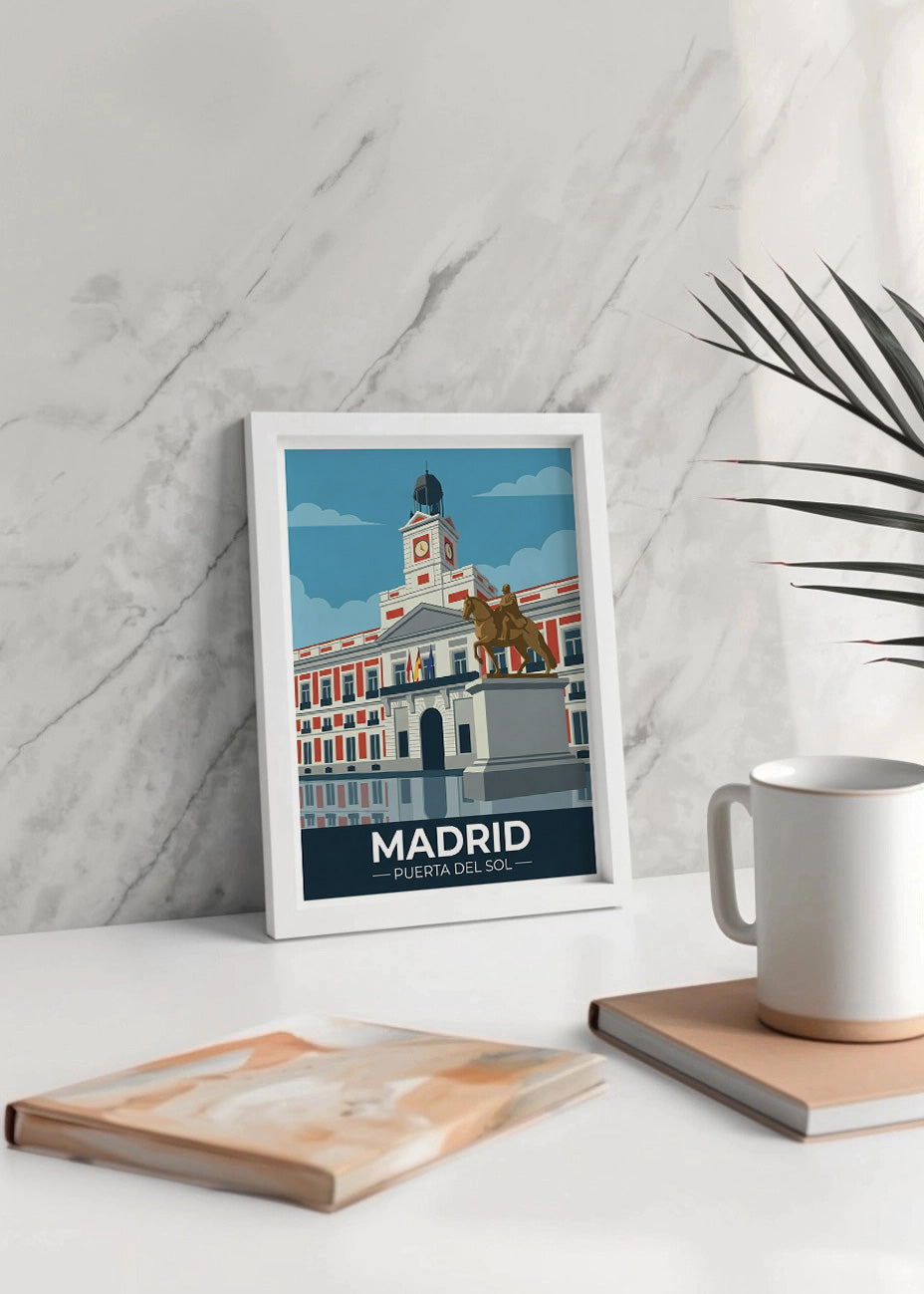 Cuadro Puerta del Sol de Madrid - Flat