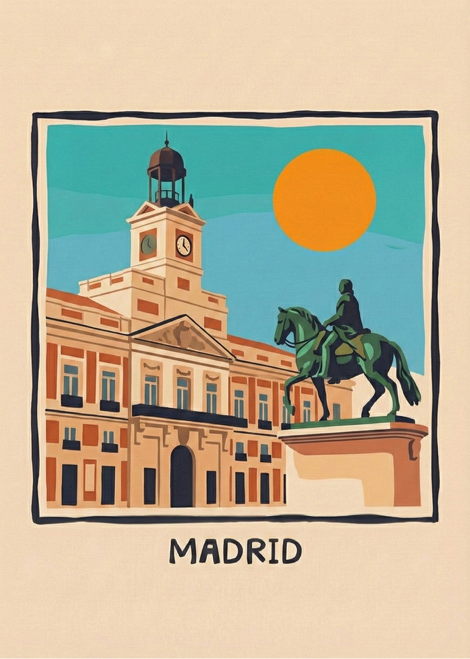 Cuadro Puerta del Sol de Madrid - Summer