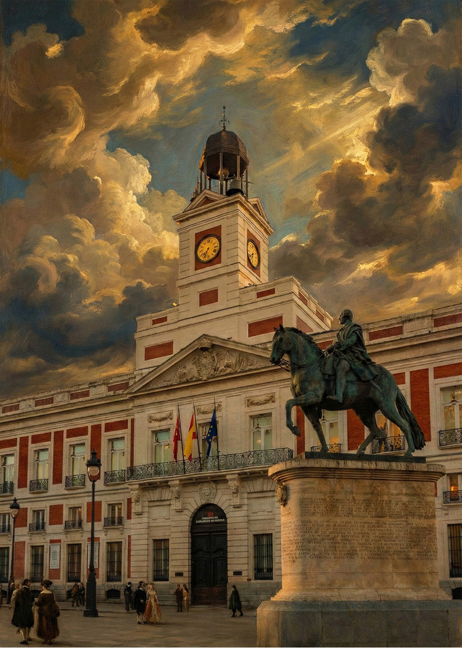 Cuadro Puerta del Sol y Carlos III - Barroco