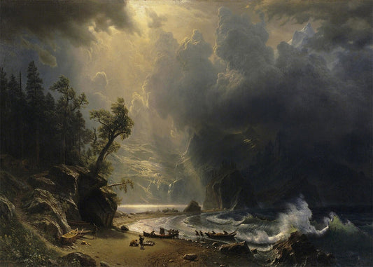 Cuadro ​Puget Sound en la costa del Pacífico (Albert Bierstadt)