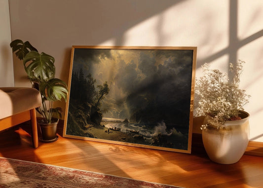 Cuadro ​Puget Sound en la costa del Pacífico (Albert Bierstadt)
