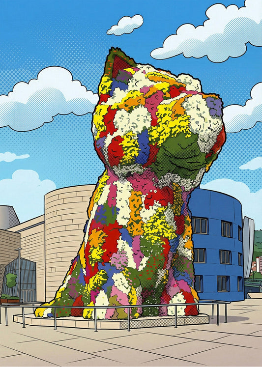 Cuadro Puppy Guggenheim - Cómic